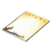 かわいいリス&紅葉 ノートパッド (回転)