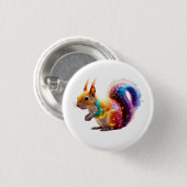 かわいいリス 缶バッジ (正面&裏面)