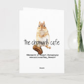 かわいいリス"Nuts About You"カード カード (裏面)