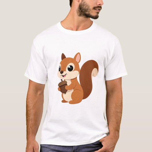 かわいいリス Tシャツ (正面)
