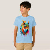 かわいいリスTシャツ – リス齧歯動物 Tシャツ (正面フル)