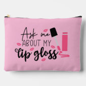かわいいリップグロスワードアート アクセサリーポーチ (正面)