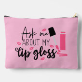 かわいいリップグロスワードアート アクセサリーポーチ (裏面)