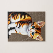 かわいいリトルふわふわ子猫ネコ ジグソーパズル (横)