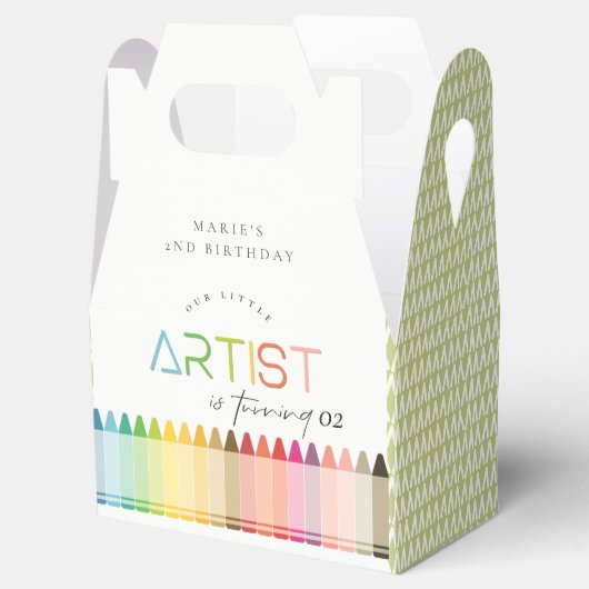 かわいいリトルアーティストクレヨンレインボーエイジ誕生日 フェイバーボックス (オープン)