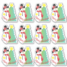 かわいいリトルアート雪だるま