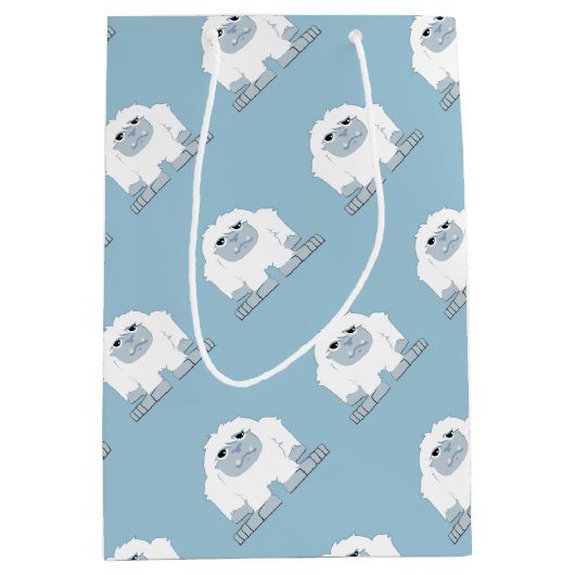 かわいいリトルイェティ ミディアムペーパーバッグ (正面)