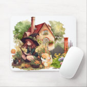 かわいいリトルウィッチとキツネマウスパッド マウスパッド (マウス)