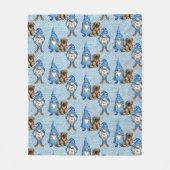 かわいいリトルウォーターのカラー格言 フリースブランケット (正面)