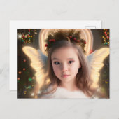 かわいいリトルエンジェルのホリデーポストカードのセット シーズンポストカード (正面/裏面)