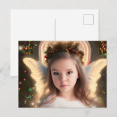 かわいいリトルエンジェルのホリデーポストカード シーズンポストカード (正面/裏面)
