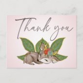 かわいいリトルオーディーグリーンウッドランドワイルドフレンド ポストカード (正面)