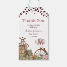 かわいいリトルカウガール ウェスタン水彩 ベイビーシャワー