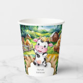 かわいいリトルカウズ誕生日 紙コップ (正面)