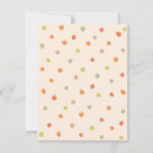 かわいいリトルカボチャベビーシャワー招待状 招待状 (裏面)