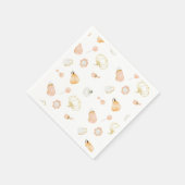 かわいいリトルカボチャ子供部屋ベビーガールシャワー スタンダードカクテルナプキン (角)