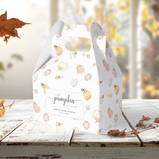 かわいいリトルカボチャ子供部屋ベビーガールシャワー フェイバーボックス