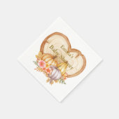 かわいいリトルカボチャ秋ベビーシャワー スタンダードカクテルナプキン (角)