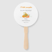 かわいいリトルカボチャ秋ベビーシャワー ハンドファン (裏面)