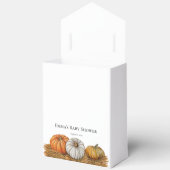 かわいいリトルカボチャ秋ベビーシャワー フェイバーボックス (見開き)