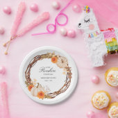 かわいいリトルカボチャ秋ベビーシャワー ペーパープレート (パーティー)