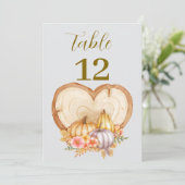 かわいいリトルカボチャ秋ベビーシャワー 招待状 (スタンド正面)