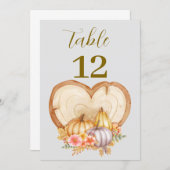 かわいいリトルカボチャ秋ベビーシャワー 招待状 (正面/裏面)