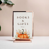 かわいいリトルカボチャ秋秋の赤ちゃんシャワー 台座サイン