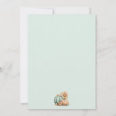 かわいいリトルカボチャ秋秋フローラベビーシャワー 招待状 (裏面)