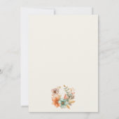 かわいいリトルカボチャ秋秋フローラベビーシャワー 招待状 (裏面)