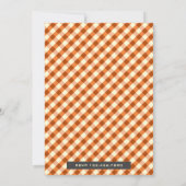 かわいいリトルカボチャ素朴赤ちゃんシャワー招待状 招待状 (裏面)