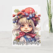 かわいいリトルカントリーファームガール カード (正面)