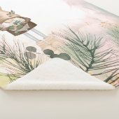 かわいいリトルガーデン格言ガーデニング自然アート シェルパブランケット (3/4)