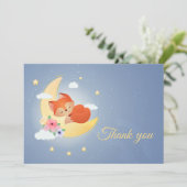 かわいいリトルキツネオンザムーンサンキューカード シーズンカード (スタンド正面)