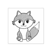 かわいいリトルキツネファーム動物 ラバースタンプ (インプリント)