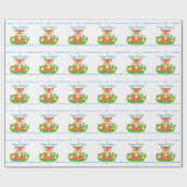 かわいいリトルキツネ ラッピングペーパー (フラット)