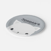 かわいいリトルキャット誕生日 ペーパープレート (アングル)