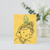 かわいいリトルクリシュナアートグリーティングカード カード (スタンド正面)