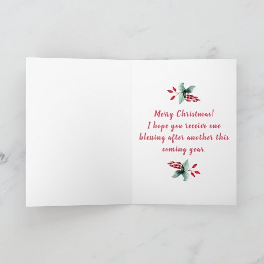 かわいいリトルクリスマス格言 カード (内部)