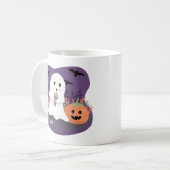 かわいいリトルゴースト ハロウィンマグ コーヒーマグカップ (正面左)