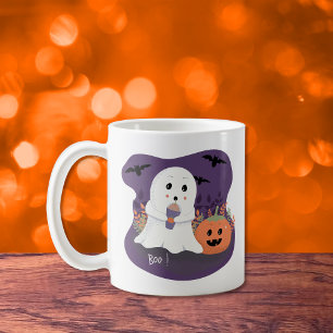 かわいいリトルゴースト ハロウィンマグ コーヒーマグカップ