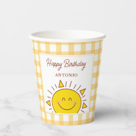 かわいいリトルサンシャインキッズハッピーバースデーパーティー 紙コップ