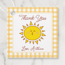 かわいいリトルサンシャイン子供の誕生日パーティーありがとう フェイバータグ