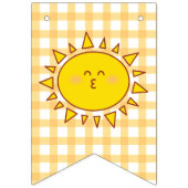 かわいいリトルサンシャイン子供の誕生日パーティー写真 バンティングフラッグ (第1の旗)