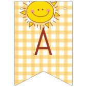 かわいいリトルサンシャイン子供の誕生日パーティー写真 バンティングフラッグ (第3の旗)