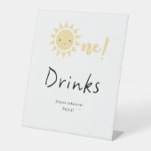 かわいいリトルサンシャイン1thバースデードリンク 台座サイン (正面)