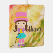 かわいいリトルサーカスガールオーナメント セラミックオーナメント (右)