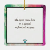 かわいいリトルサーカスガールオーナメント セラミックオーナメント (裏面)