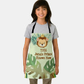 かわいいリトルジャングルライオン誕生日 エプロン (インサイチュ)