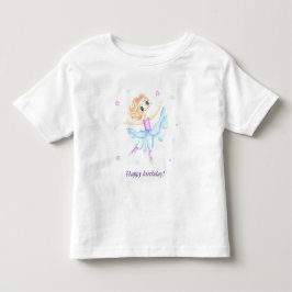 かわいいリトルジンジャーガールバレリーナ トドラーTシャツ